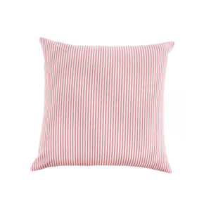Red Ticking Stripe Pillow
