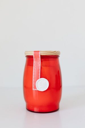 Grapefruit Barrel Glass Candle